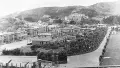 A historic black and white photo of Roy Street, Newtown , 10 March 1918, Newtown Park on the right. 
