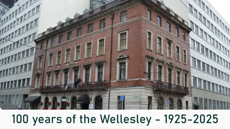 Brick hotel building