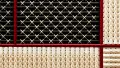 Black, white and red traditional weaving