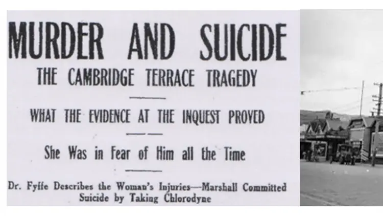 "Murder and Suicide - The Cambridge Terrace Tragedy" Heritage Mt Victoria