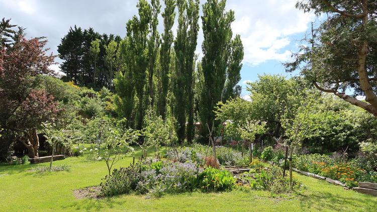 An expansive view of the Halfway Heritage House Gardens.