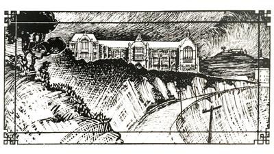Drawing of Victoria University of Wellington's Kelburn Campus