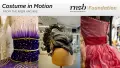"Costume in motion. From the RNZB Archive" Three photos of colourful costumes
