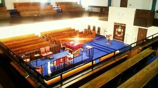 Interior shot of a worship space with many chairs