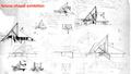 Pencil on paper sketches of the Futuna chapel by John Scott