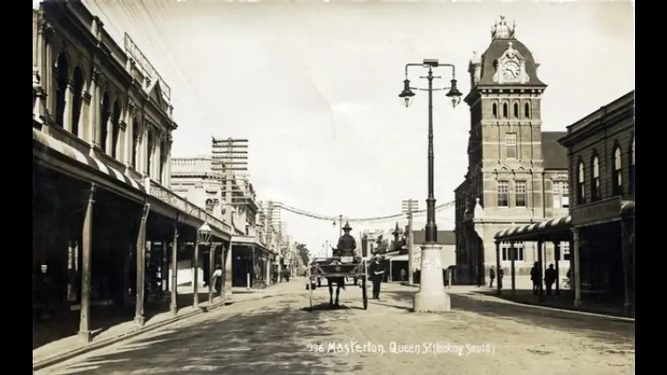 Street view with horse and carriage