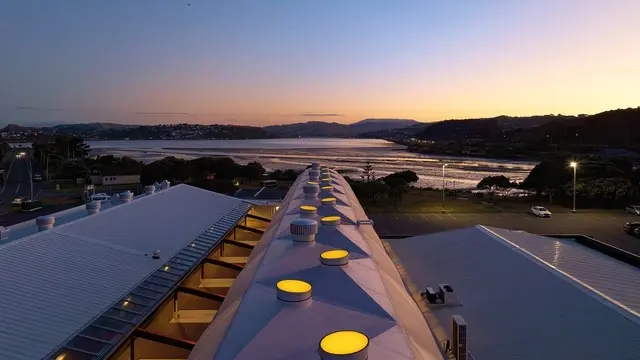 Porirua harbour at sunset