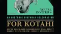 Banner image reading An Historic Birthday Celebration for Kotahi