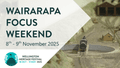 Text reading "Wairarapa focus weekend, 8th - 9th November 2025. Wellington Heritage Festival, 18 Oct - 9 Nov 2025"