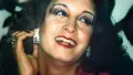 Woman with diamond earrings