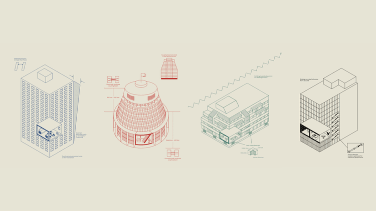 Illustration of 4 Wellington buildings