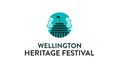 Image of the Wellington Heritage Festival logo and text saying Wellington Heritage Festival