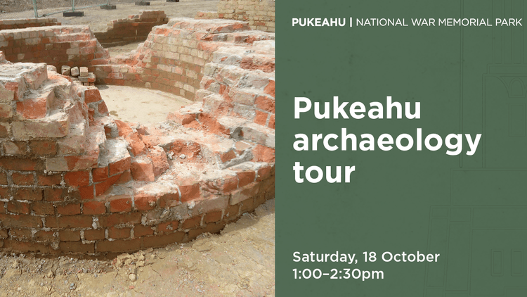 Outdoor photo of a dirt covered brick circle with damage to the walls.
