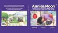 Book cover displaying a house and a child with a cat. Reads "Annie & Moon, Ko Annie rāura ko Marama"
