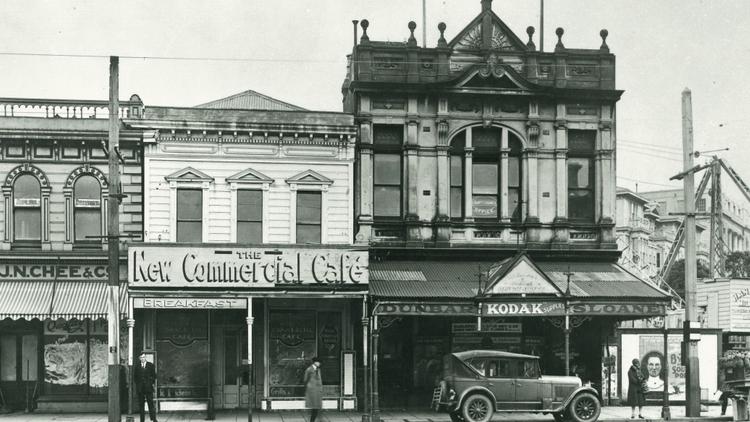 Early 1900's photo of Wellington restaurants