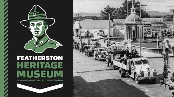 Banner reading Featherston Heritage Museum