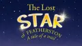 Text: "The Lost Star of Featherston, A tale of trial". Background of dark blue sky and stars